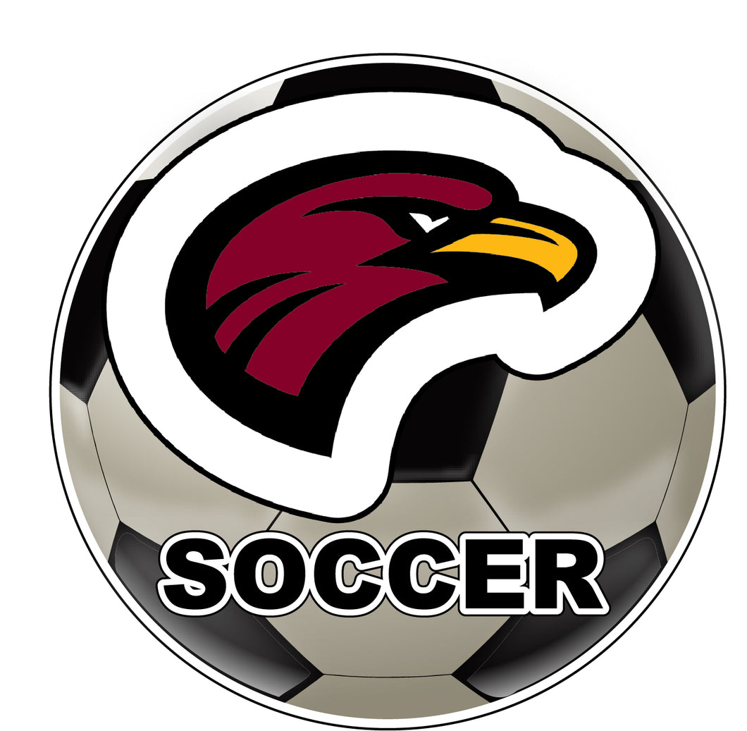 University of Louisiana Monroe 4-Inch Round Soccer Ball NCAA Soccer Passion Vinyl Sticker