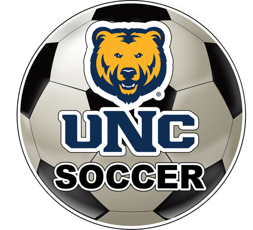 Northern Colorado Bears 4-Inch Round Soccer Ball NCAA Soccer Passion Vinyl Sticker