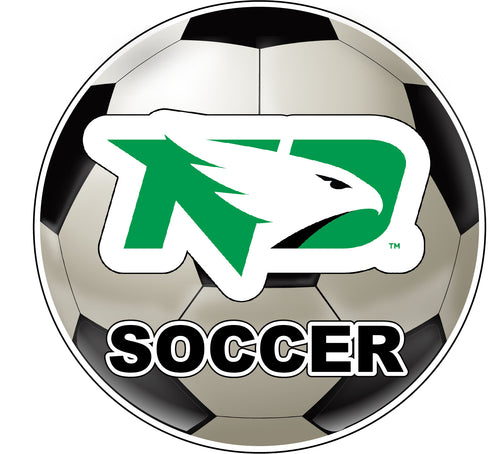 North Dakota Fighting Hawks 4-Inch Round Soccer Ball NCAA Soccer Passion Vinyl Sticker