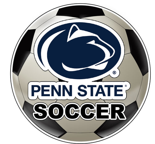 Penn State Nittany Lions 4-Inch Round Soccer Ball NCAA Soccer Passion Vinyl Sticker
