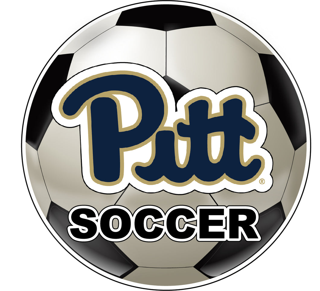 Pittsburgh Panthers 4-Inch Round Soccer Ball NCAA Soccer Passion Vinyl Sticker