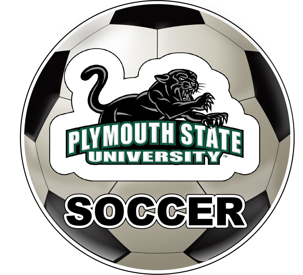 Plymouth State University 4-Inch Round Soccer Ball NCAA Soccer Passion Vinyl Sticker