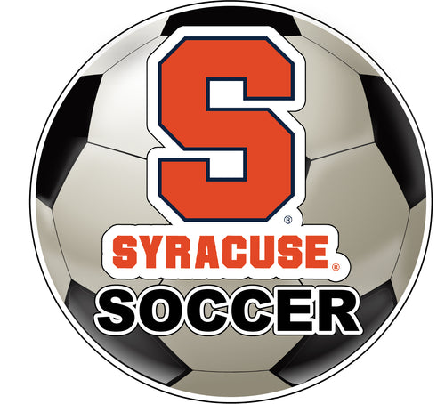 Syracuse Orange 4-Inch Round Soccer Ball NCAA Soccer Passion Vinyl Sticker