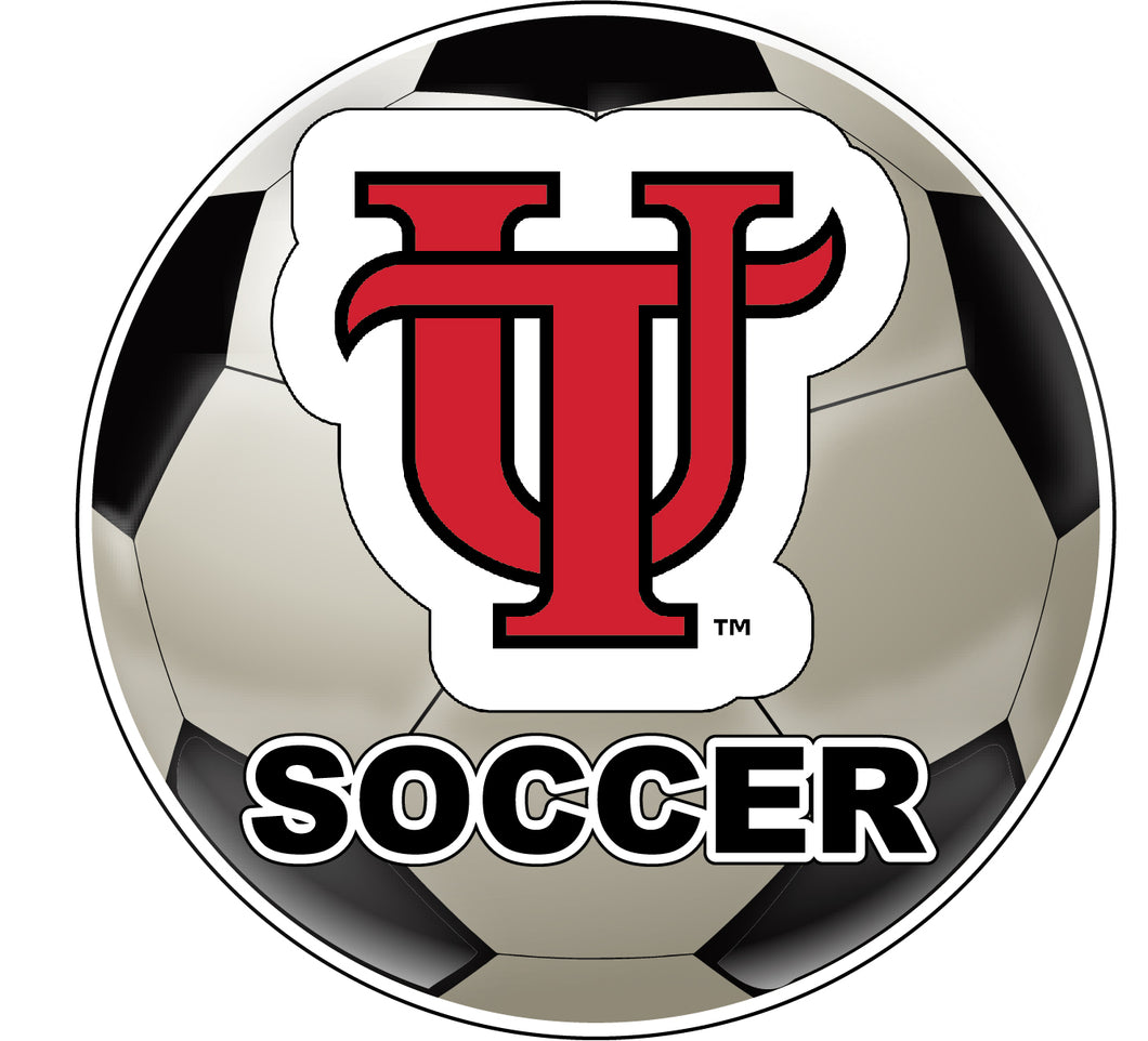 University of Tampa Spartans 4-Inch Round Soccer Ball NCAA Soccer Passion Vinyl Sticker