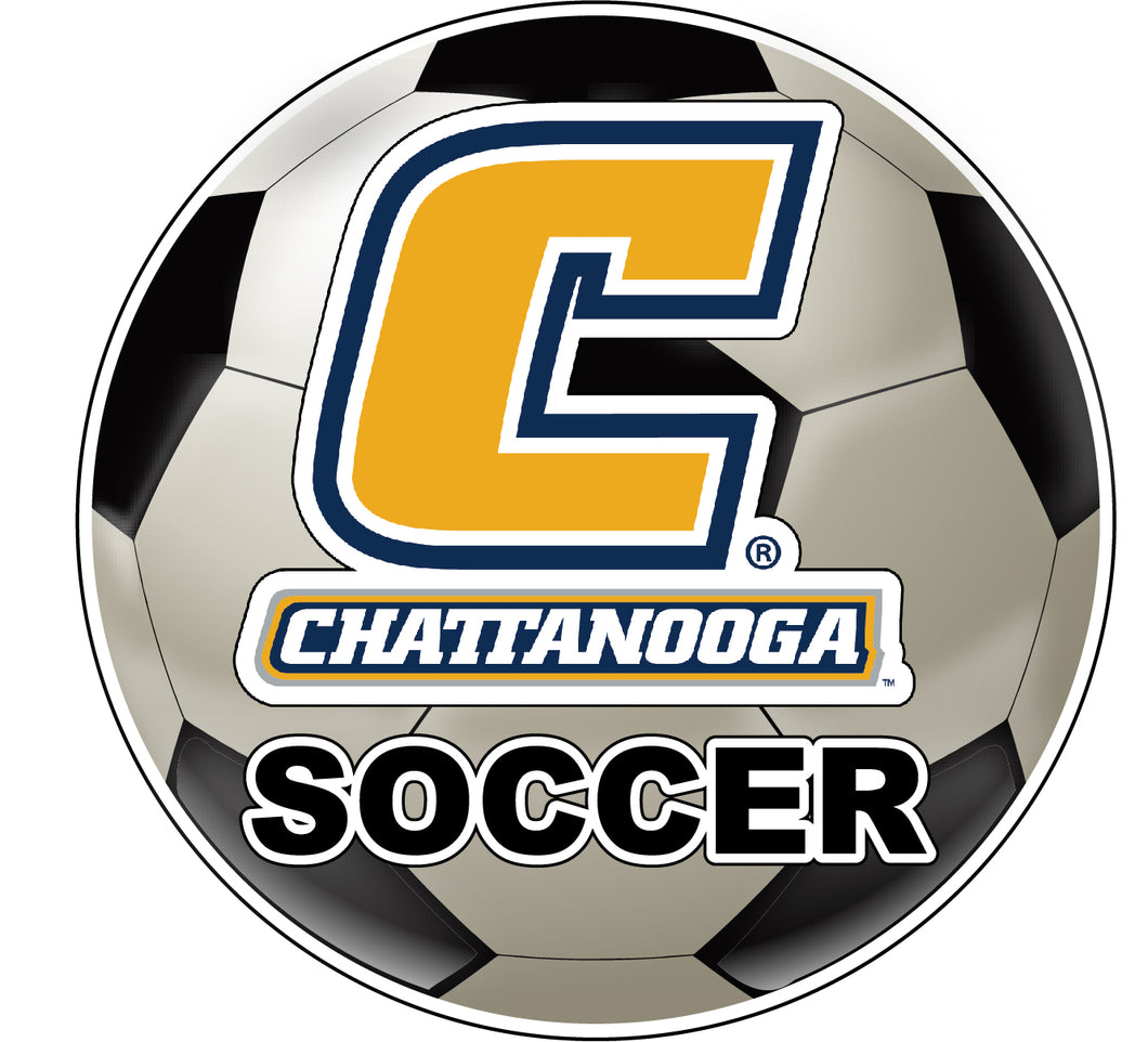 University of Tennessee at Chattanooga 4-Inch Round Soccer Ball NCAA Soccer Passion Vinyl Sticker