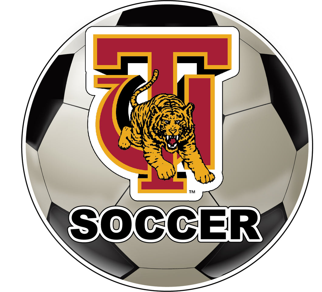 Tuskegee University 4-Inch Round Soccer Ball NCAA Soccer Passion Vinyl Sticker