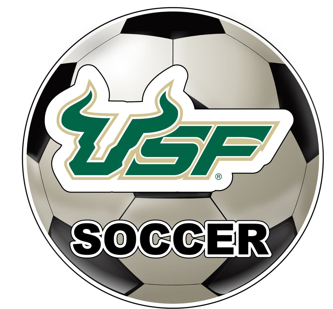 South Florida Bulls 4-Inch Round Soccer Ball NCAA Soccer Passion Vinyl Sticker