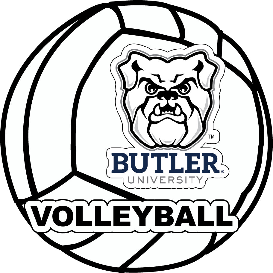 Butler Bulldogs 4-Inch Round Volleyball NCAA Vinyl Decal Sticker for Fans, Students, and Alumni