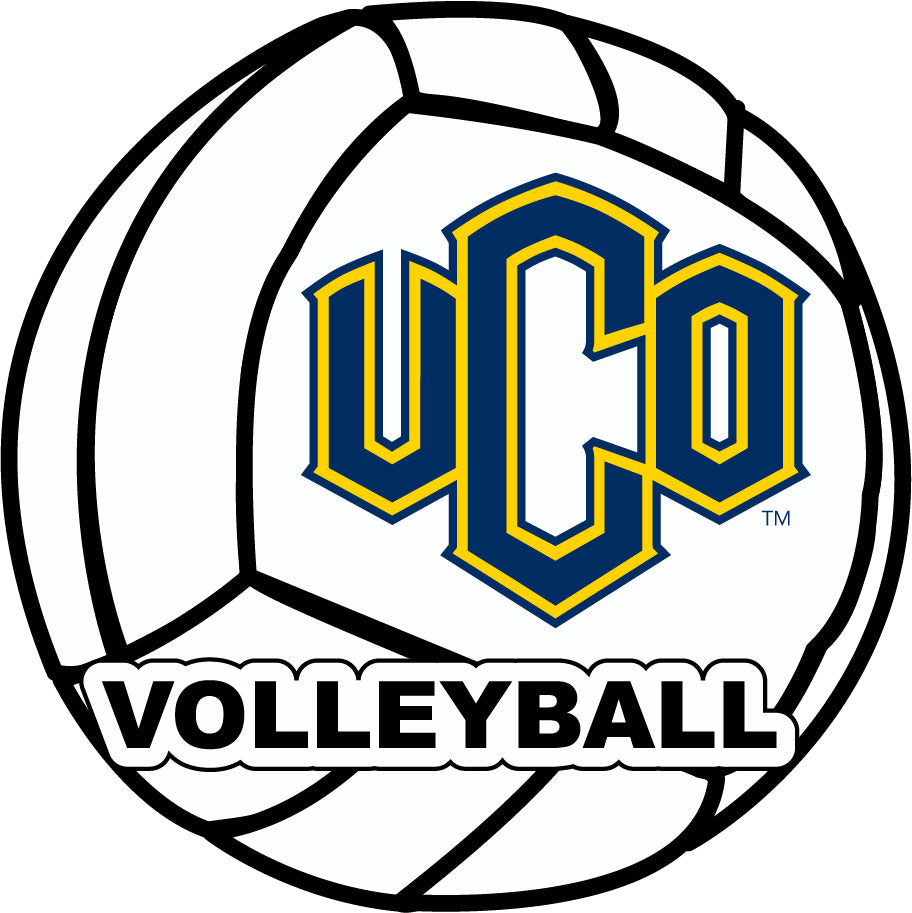 University of Central Oklahoma Bronchos 4-Inch Round Volleyball NCAA Vinyl Decal Sticker for Fans, Students, and Alumni