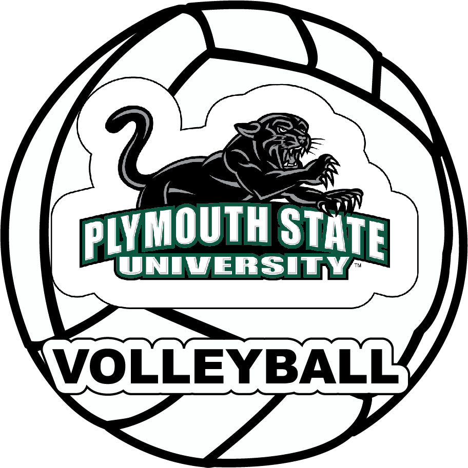 Plymouth State University 4-Inch Round Volleyball NCAA Vinyl Decal Sticker for Fans, Students, and Alumni