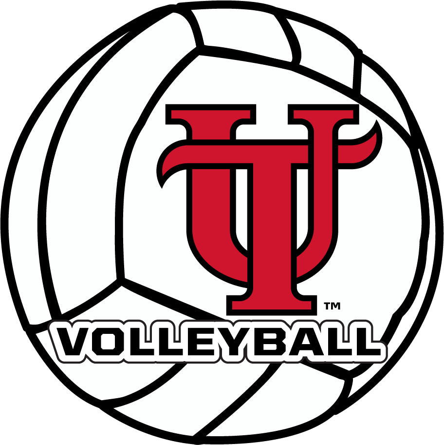 University of Tampa Spartans 4-Inch Round Volleyball NCAA Vinyl Decal Sticker for Fans, Students, and Alumni