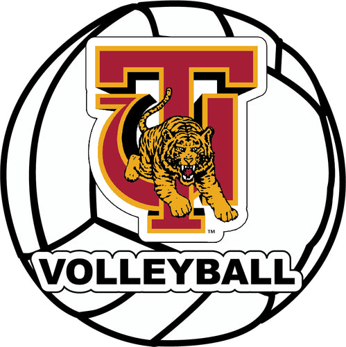 Tuskegee University 4-Inch Round Volleyball NCAA Vinyl Decal Sticker for Fans, Students, and Alumni
