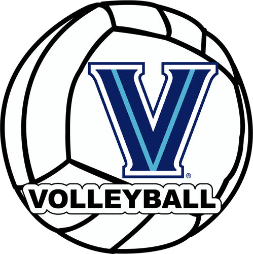 Villanova Wildcats 4-Inch Round Volleyball NCAA Vinyl Decal Sticker for Fans, Students, and Alumni
