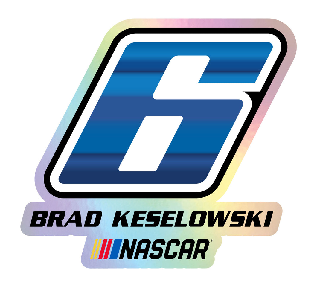 #6 Brad Keselowski  Laser Cut Holographic Decal