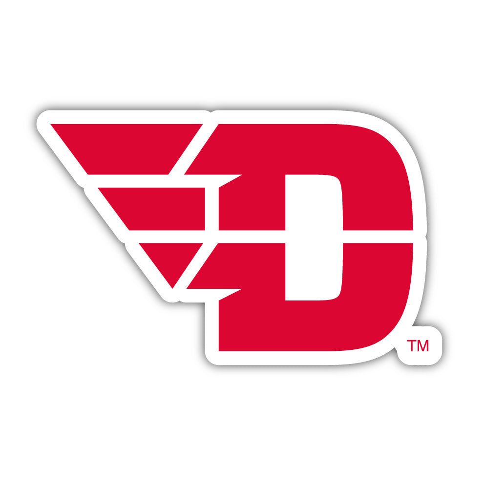 Dayton Flyers 9x14-Inch Mascot Logo With Custom Name Red NCAA Vinyl Decal Sticker for Fans, Students, and Alumni