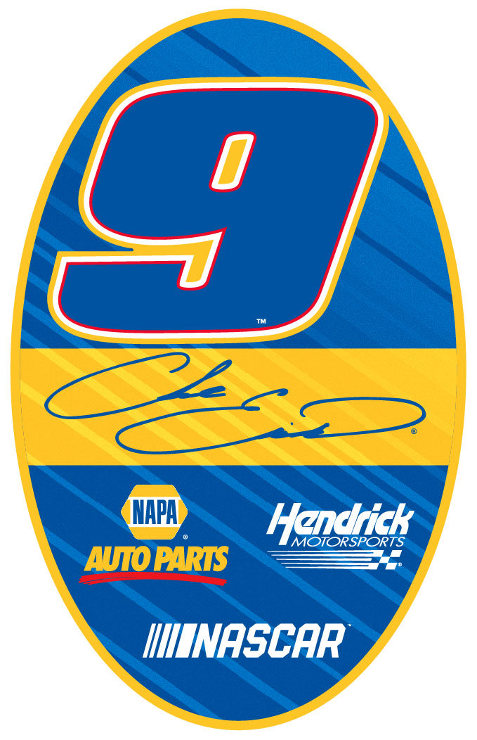 Chase Elliott #9 Oval Decal Sticker