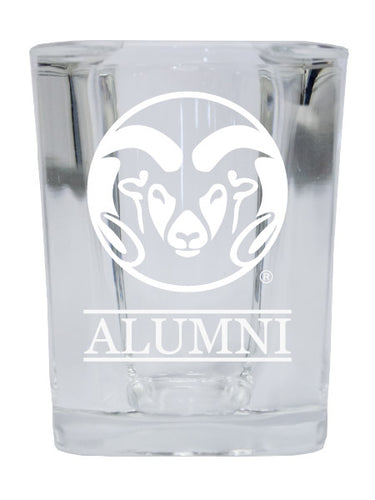 NCAA Colorado State Rams Alumni 2oz Laser Etched Square Shot Glass 