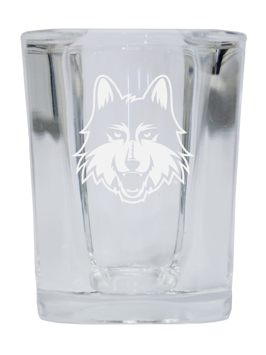 Loyola University Ramblers NCAA Collector's Edition 2oz Square Shot Glass - Laser Etched Logo 