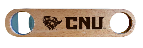 Christopher Newport Captains NCAA Elegant Laser-Etched Wooden Bottle Opener - Collegiate Bar Accessory