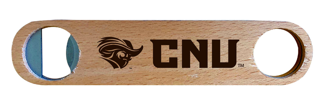 Christopher Newport Captains NCAA Elegant Laser-Etched Wooden Bottle Opener - Collegiate Bar Accessory