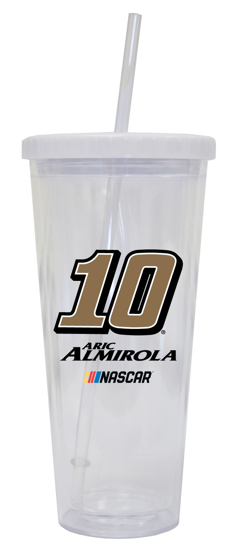 R and R Imports Aric Almirola #10 24 oz Straw Tumbler New for 2020