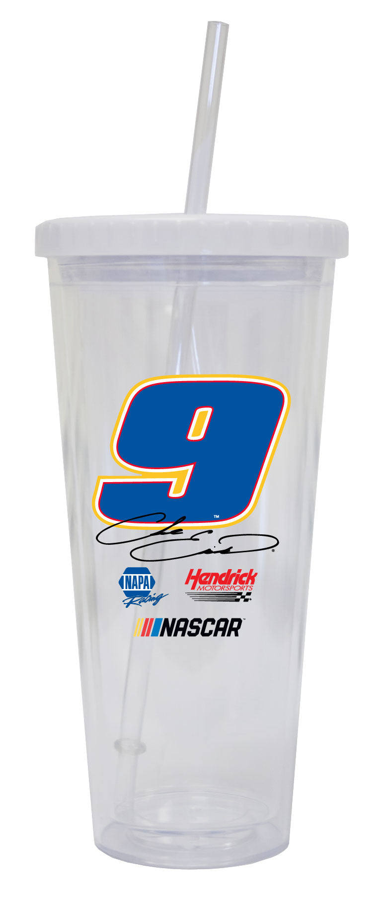 R and R Imports Chase Elliott #9 24 oz Straw Tumbler New for 2020