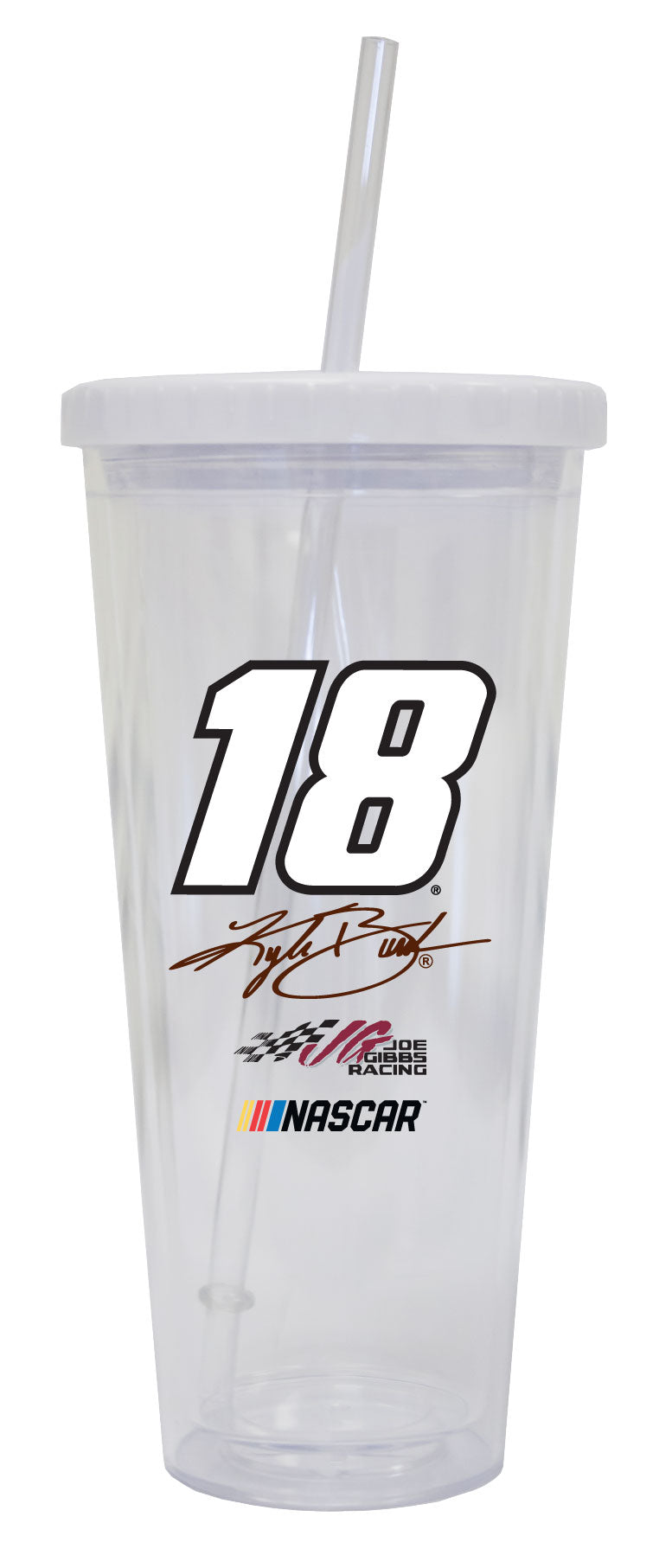 R and R Imports Kyle Busch #18 24 oz Straw Tumbler New for 2020