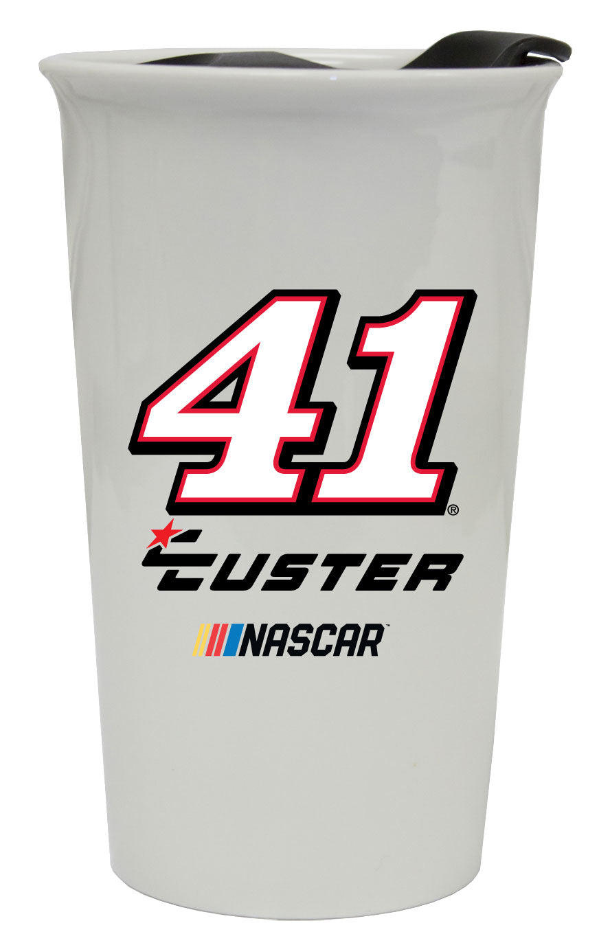 R and R Imports Cole Custer #41 NASCAR Double Walled Ceramic Tumbler New for 2020