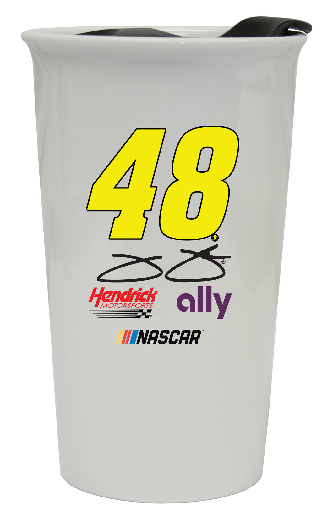 R and R Imports Jimmie Johnson #48 NASCAR Double Walled Ceramic Tumbler New for 2020