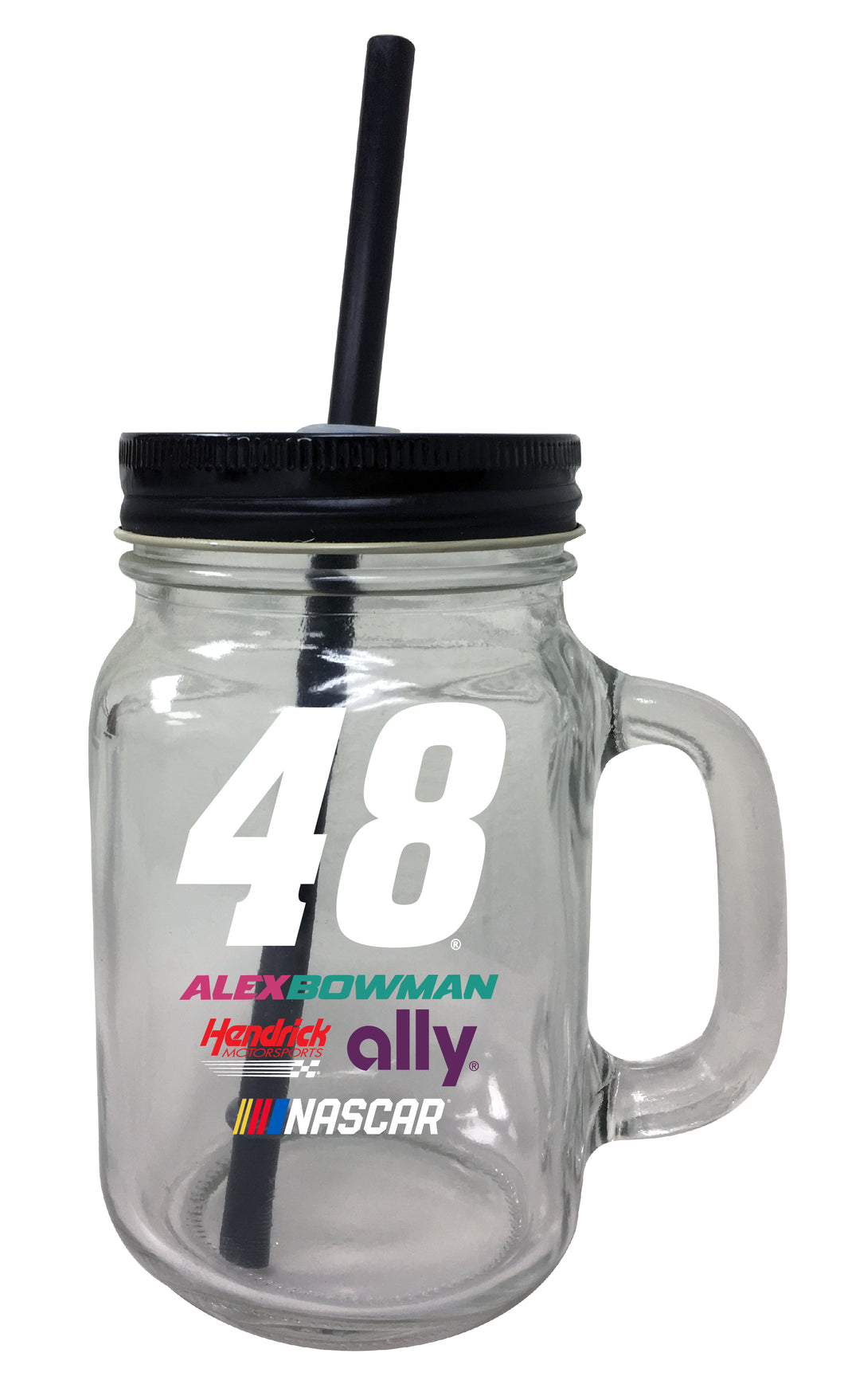R and R Imports Alex Bowman #48 NASCAR Mason Jar Tumbler 2-Pack