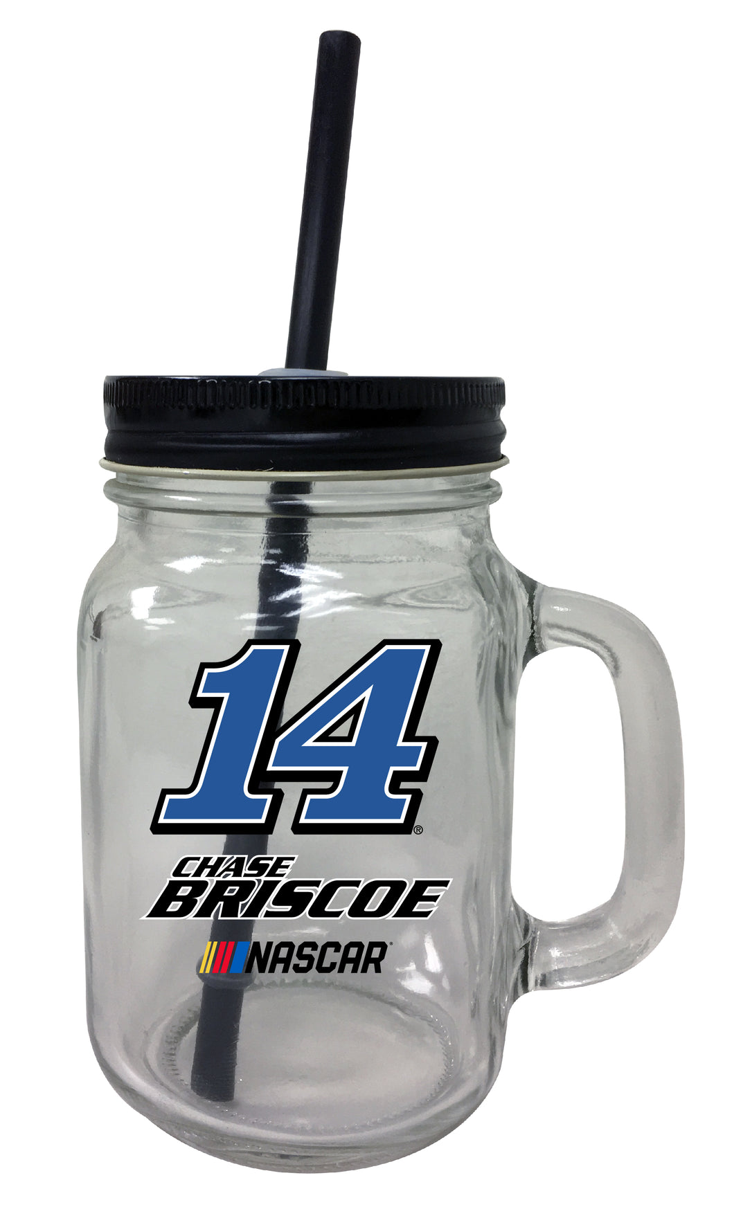 R and R Imports Chase Briscoe #14 NASCAR Cup Series Mason Jar Tumbler
