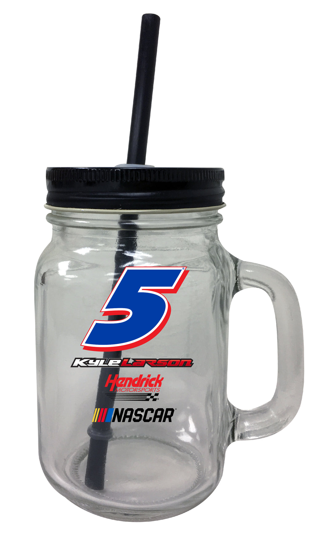 R and R Imports Kyle Larson #5 NASCAR Cup Series Mason Jar Tumbler