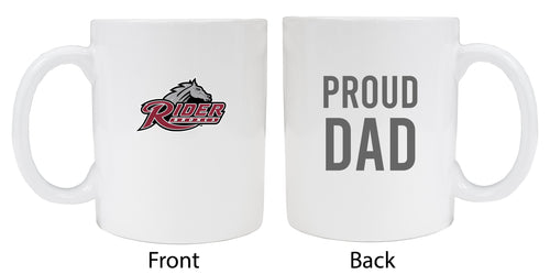 Rider University Broncs Proud Dad Ceramic Coffee Mug - White
