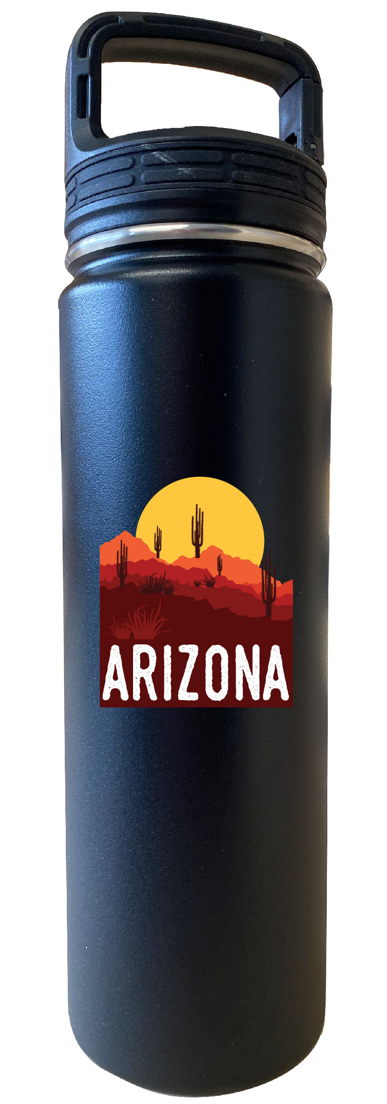 Arizona Souvenir Desert 32 Oz Engraved Insulated Double Wall Stainless Steel Water Bottle Tumbler