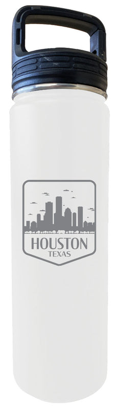 Houston Texas Souvenir 24 oz Engraved Insulated Stainless Steel Tumbler