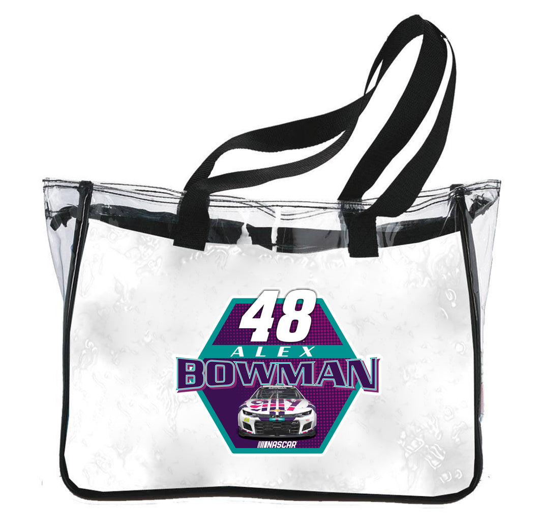 Alex Bowman #48 Nascar Clear Tote Bag New for 2022