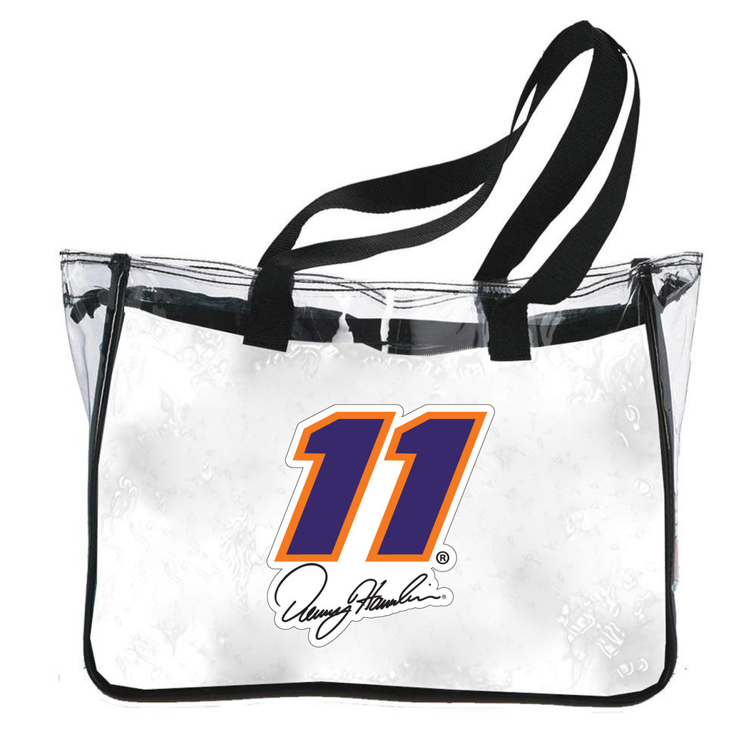 Denny Hamlin #11 NASCAR Plastic Clear Tote Bag