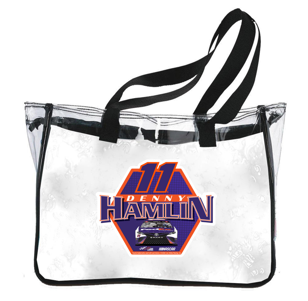 Denny Hamlin #11 Nascar Clear Tote Bag New for 2022