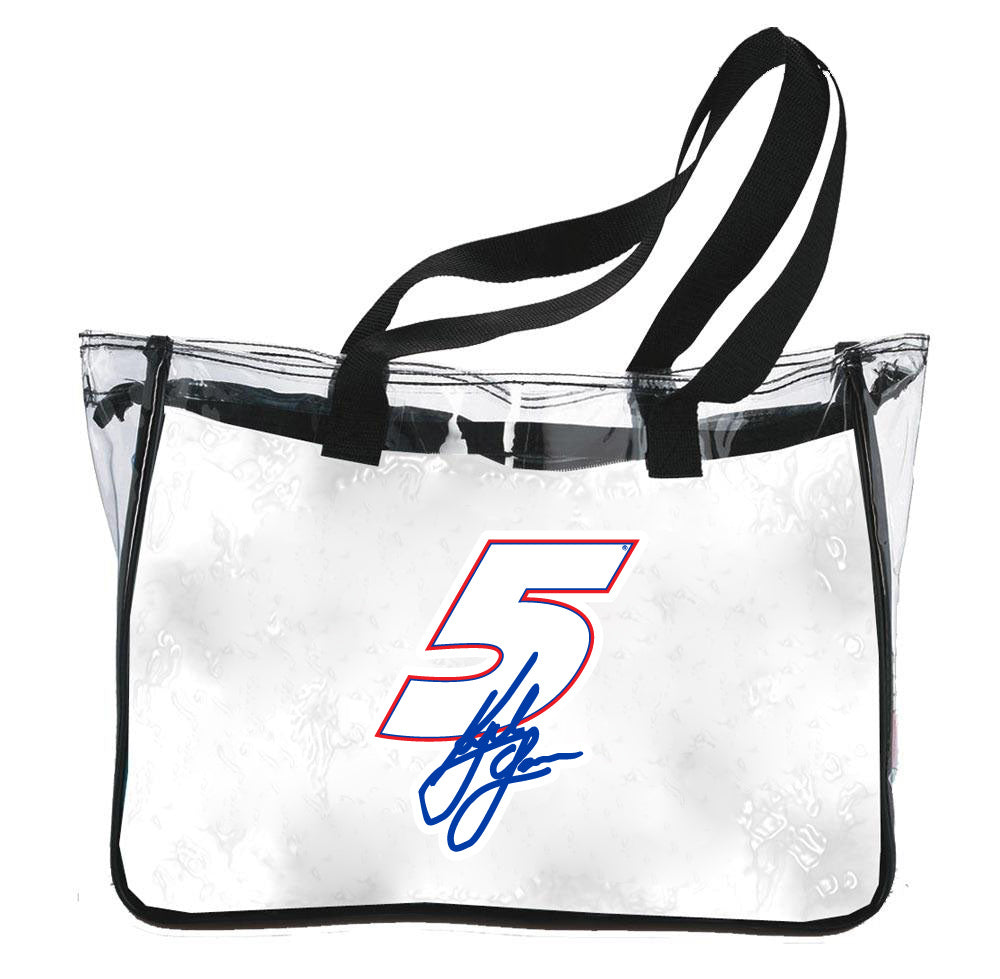 Kyle Larson #5 Clear Tote Bag