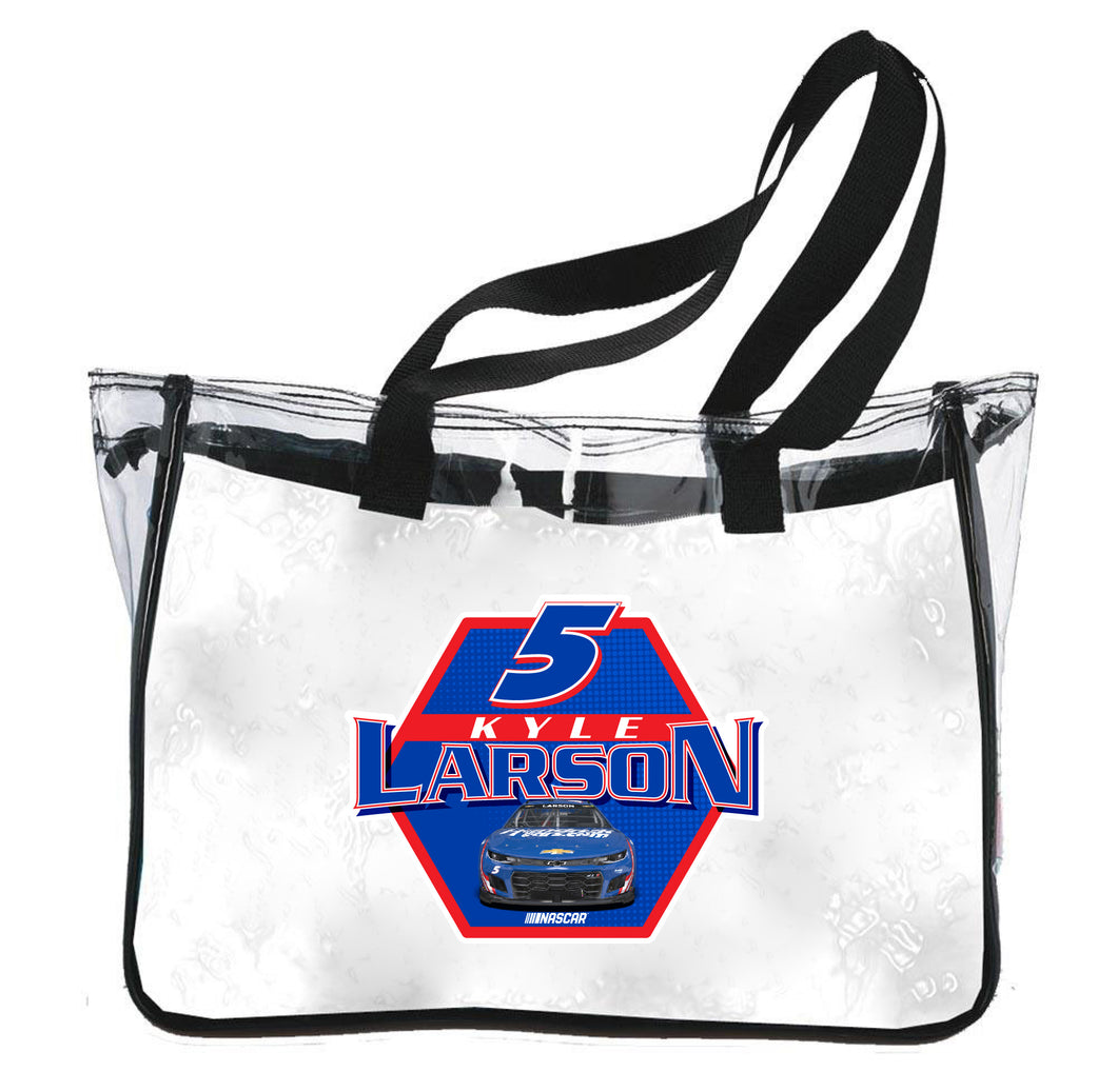 Kyle Larson #5 Nascar Clear Tote Bag New for 2022