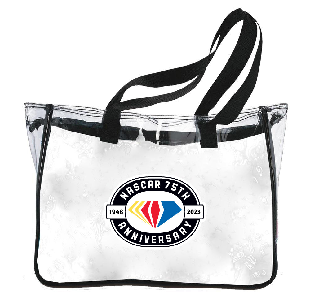 NASCAR 75 Year Anniversary Officially Licensed Clear Tote Bag