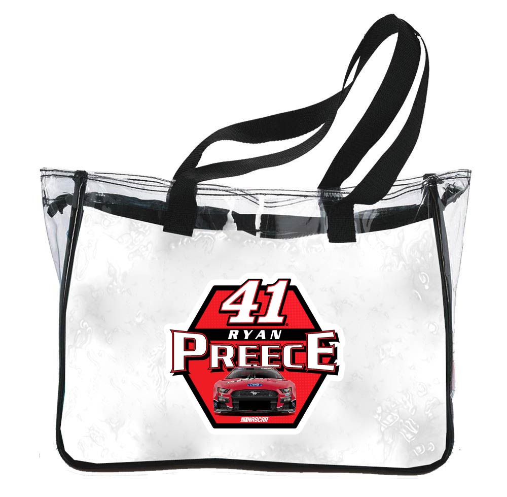 #41 Ryan Preece NASCAR Officially Licensed Clear Tote Bag
