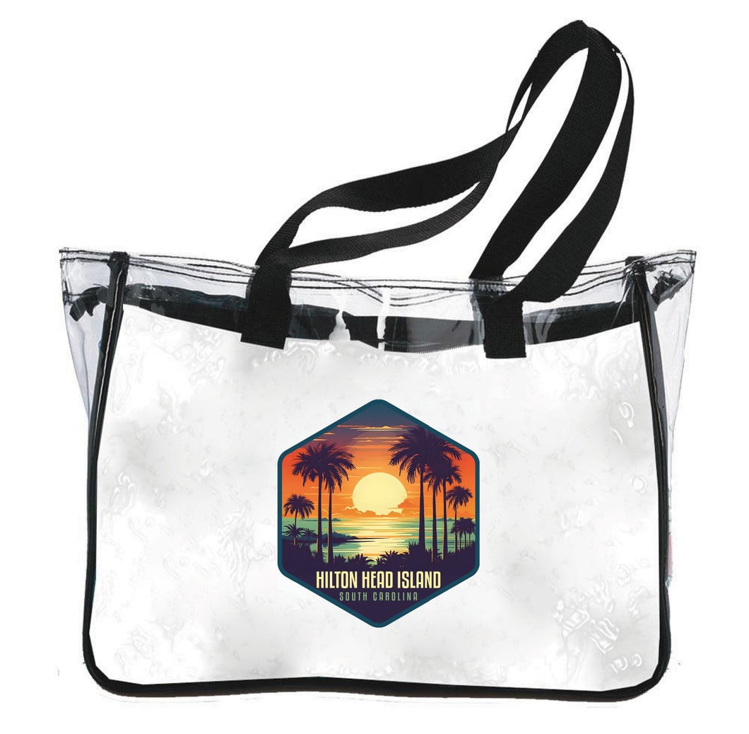 Hilton Head Island Design B Souvenir Clear Tote Bag