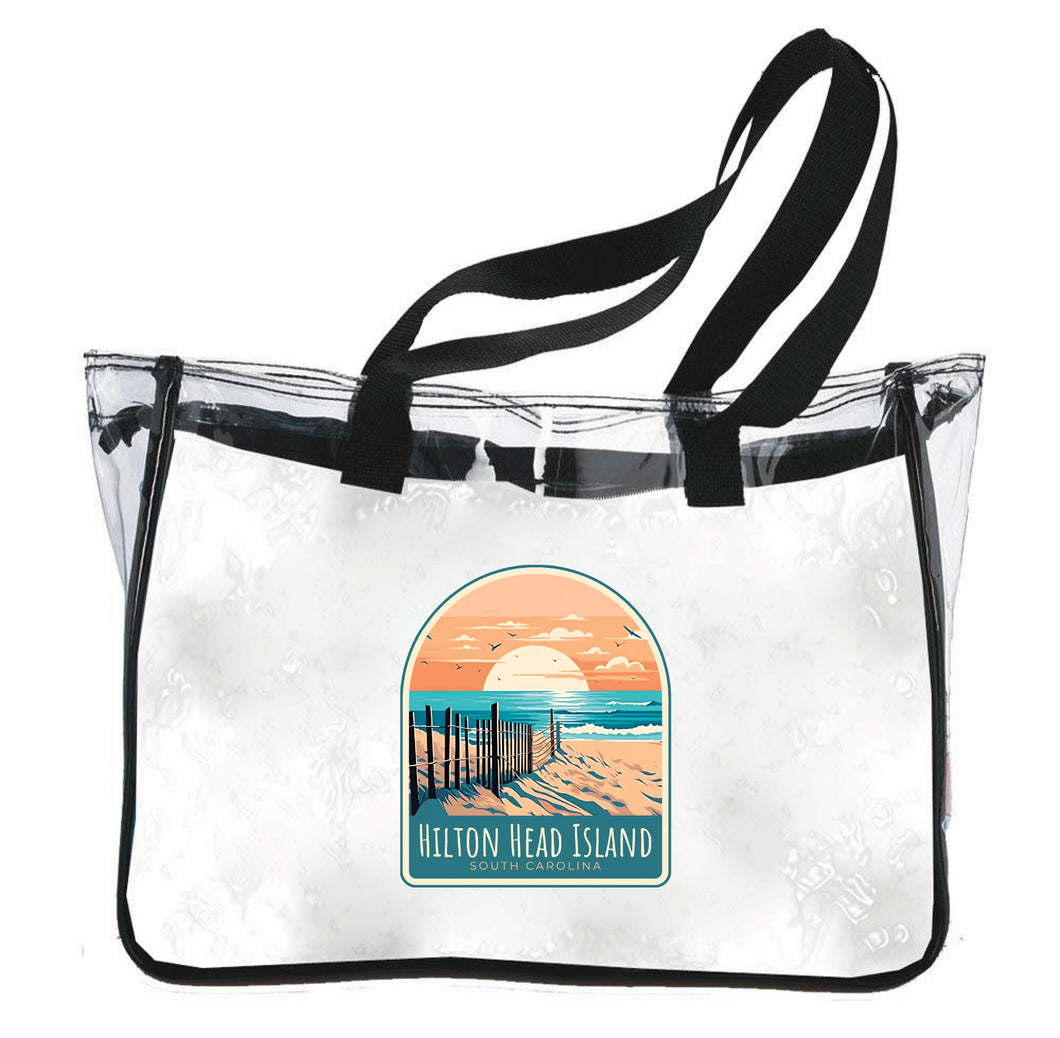 Hilton Head Island Design C Souvenir Clear Tote Bag