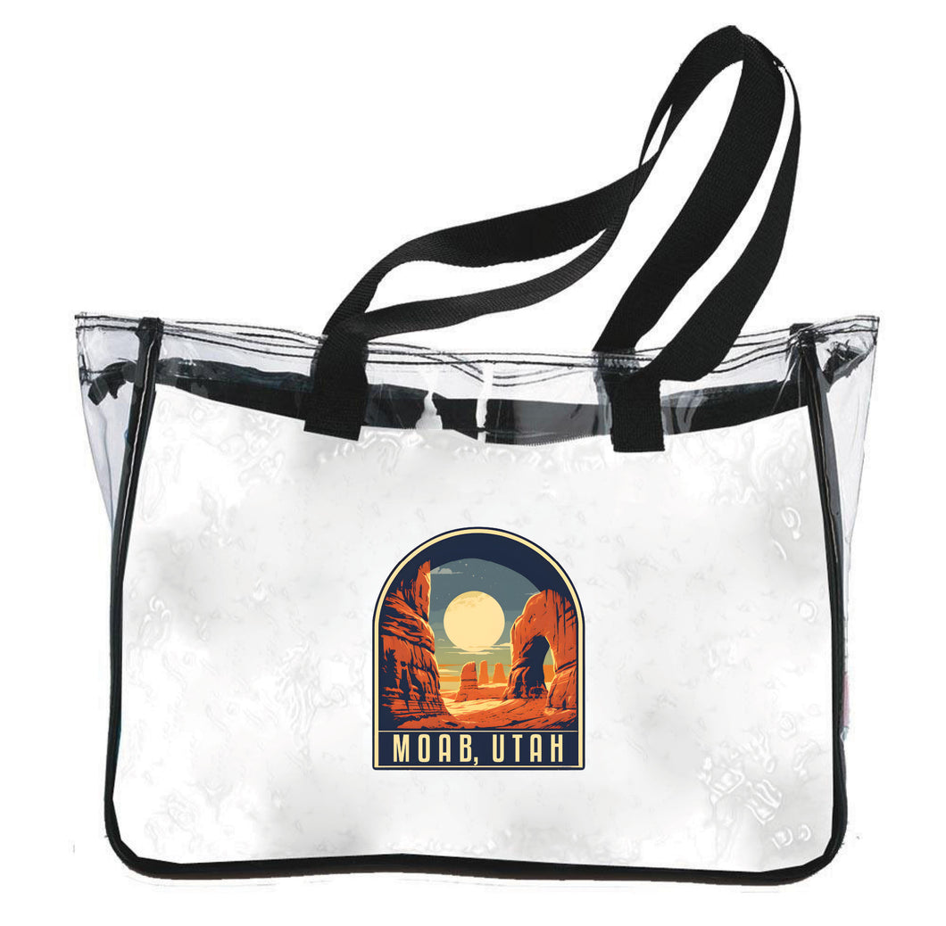 Moab Utah Design B Souvenir Clear Tote Bag
