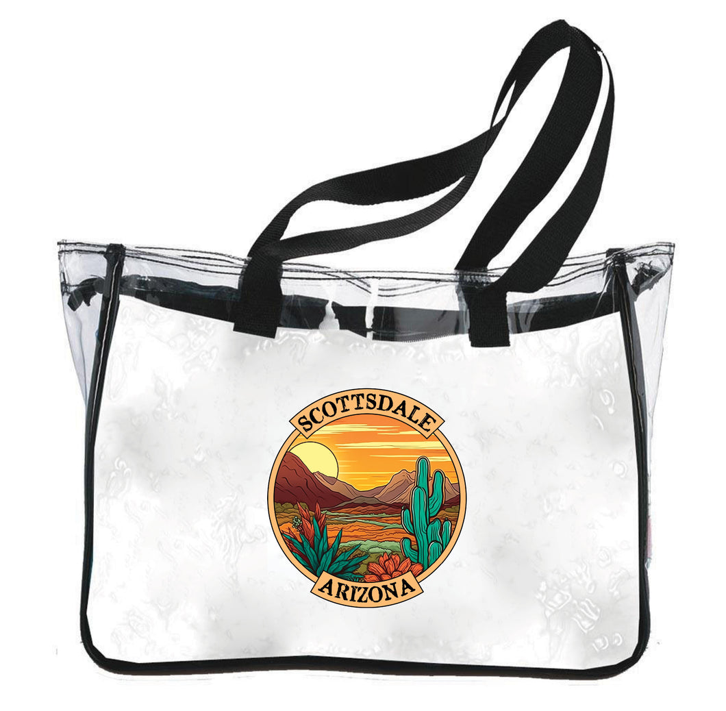 Scottsdale Arizona Design A Souvenir Clear Tote Bag