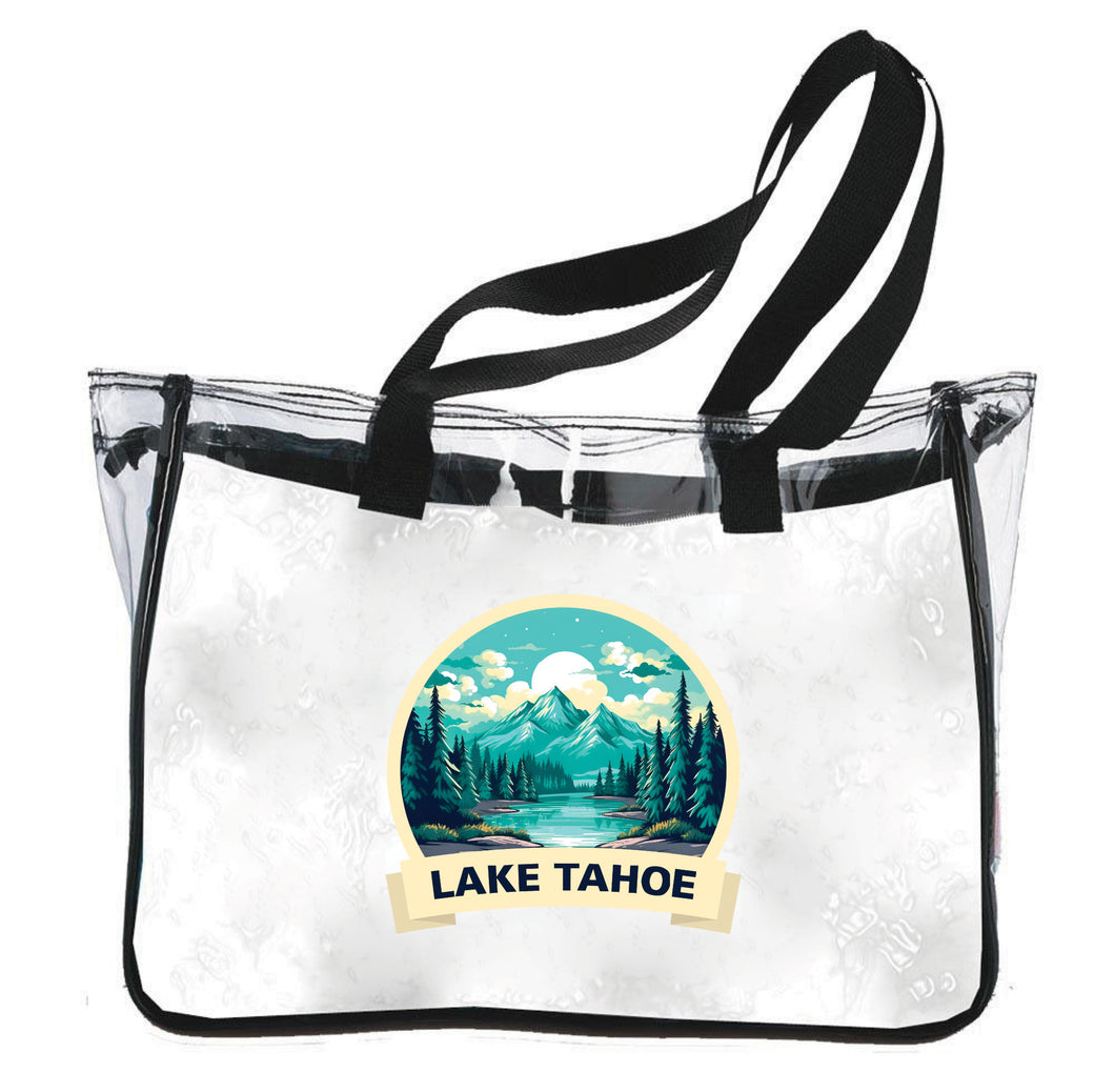 Lake Tahoe California Design A Souvenir Clear Tote Bag