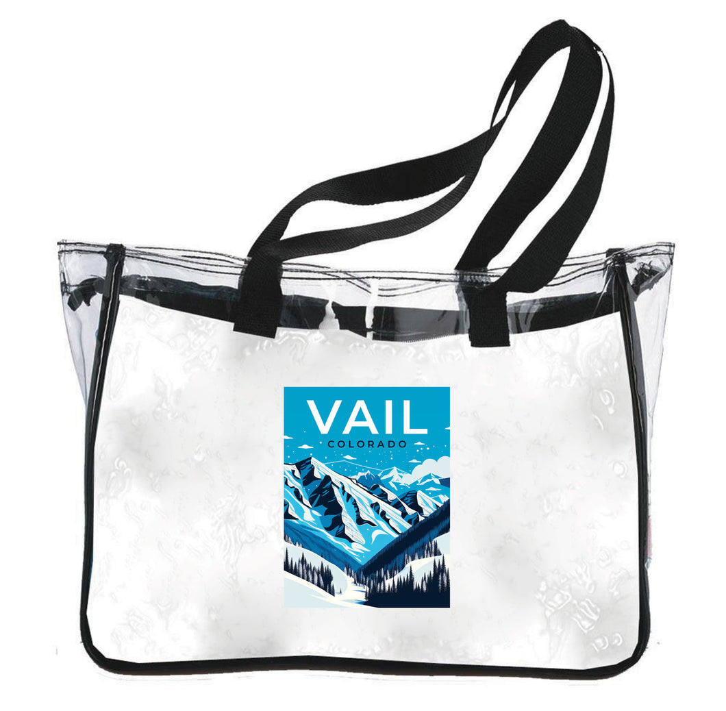 Vail Colorado Souvenir Clear Tote Bag