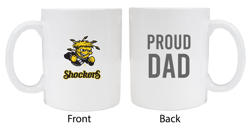 Wichita State Shockers Proud Dad Ceramic Coffee Mug - White