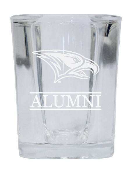 NCAA North Carolina Central Eagles Alumni 2oz Laser Etched Square Shot Glass 